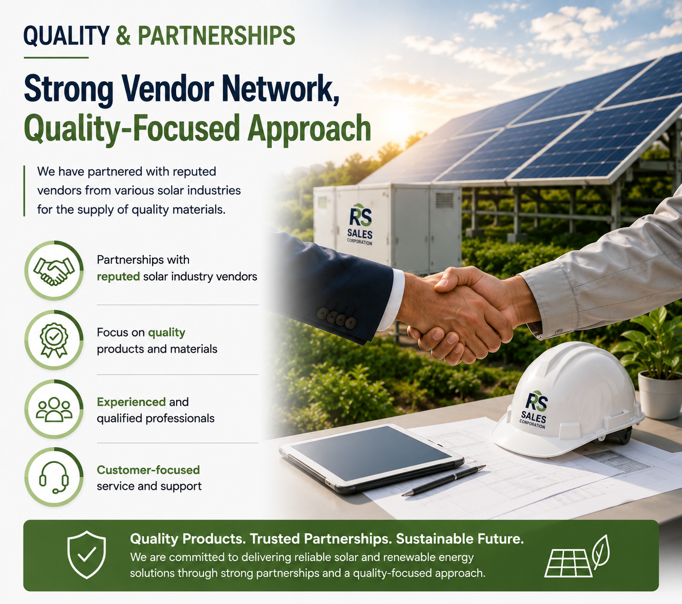 RS Sales Corporation Quality Solar Products