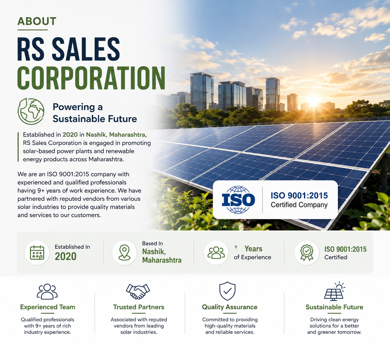 RS Sales Corporation Solar and Renewable Energy Solutions